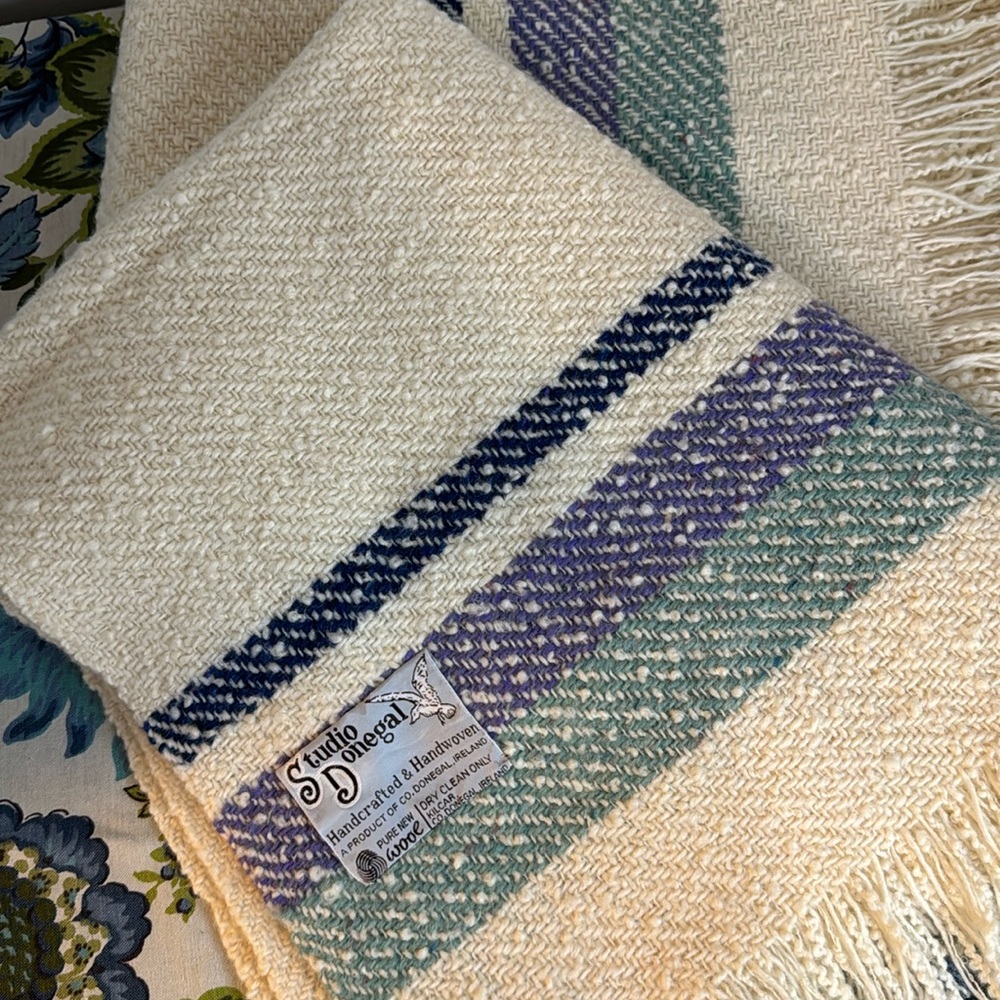 Studio Donegal wool throw blanket
